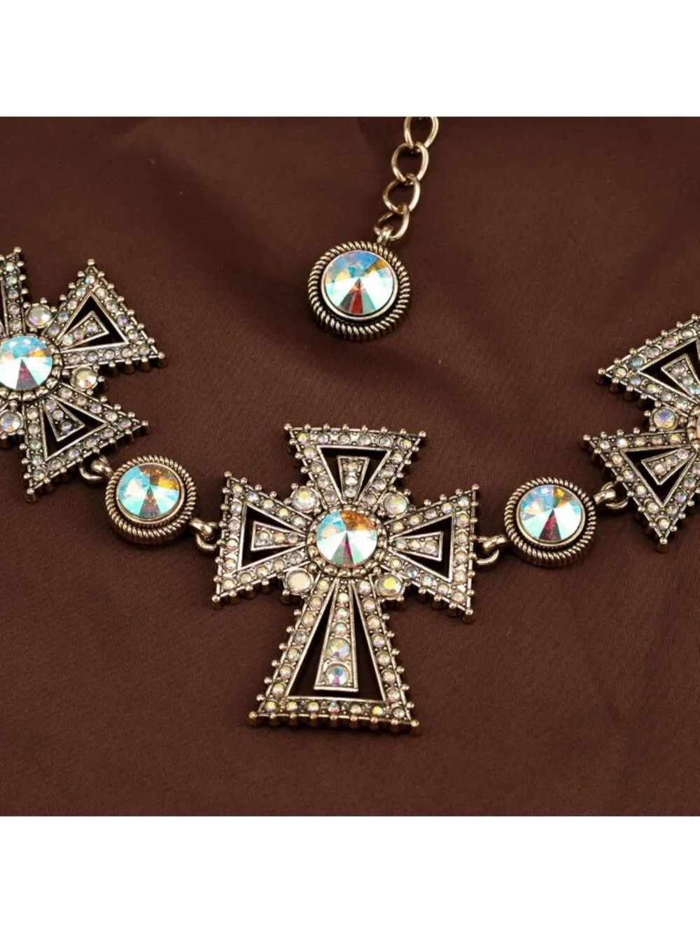 Retro Gold Metal Waist Chain with Turquoise Stone - Women's Punk Western Belt